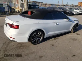 2018 Audi S5 Premium Plus z VIN WAUY4GF59JN004438, wystawiony jako Copart lot #45324915 z przebiegiem 24 970 mil mil oraz Szkody całkowita. Historia ofert i sprzedaży dostępna na DreamBid. Obrazek 3.
