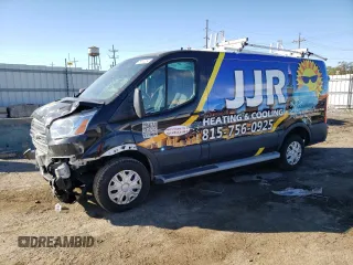 2018 Ford Transit with VIN 1FTYR1ZM4JKB16828, listed as a Copart auction lot 76353354 with 84,889 mi miles and Salvage Title. Bid and sale history available at carsss.com. Image 1.