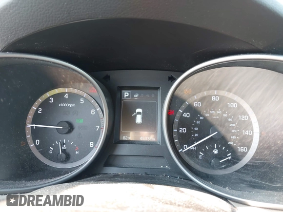 2018 Hyundai Santa Fe Sport 2.4L with VIN 5XYZU3LB2JG537197, listed as a IAAI auction lot 41910287 with 45,372 mi miles. Bid and sale history available at carsss.com. Image 7.