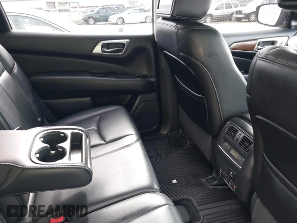 2017 Nissan Pathfinder SL with VIN 5N1DR2MM7HC667864, listed as a IAAI auction lot 41219528 with 127,240 mi miles. Bid and sale history available at carsss.com. Image 8.