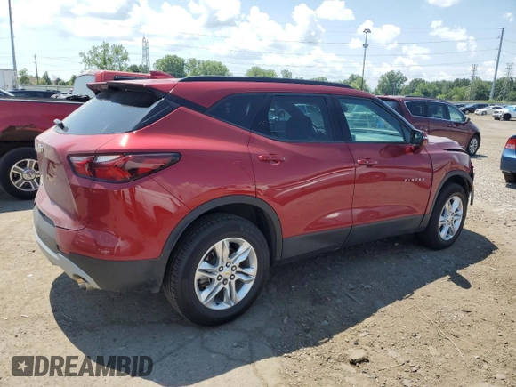 2021 Chevrolet Blazer LT z VIN 3GNKBCRS6MS524834, wystawiony jako Copart lot #63138245 z przebiegiem 28 387 mil mil oraz Nie do naprawy • Non repairable. Historia ofert i sprzedaży dostępna na DreamBid. Obrazek 3.