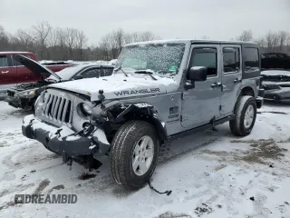 2018 Jeep Wrangler JK Unlimited Sport S with VIN 1C4BJWDG5JL891208, listed as a Copart auction lot 86626294 with 52,390 mi miles and Salvage Title. Bid and sale history available at carsss.com. Image 1.