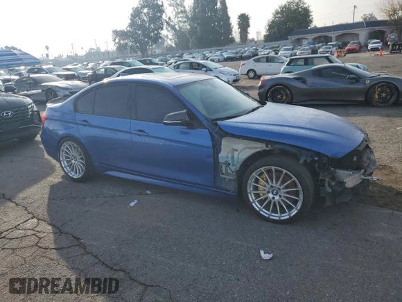 2013 BMW 3 Series 335i with VIN WBA3A9C57DF475179, listed as a Copart auction lot 43170245 with 128,589 mi miles and Salvage Title. Bid and sale history available at carsss.com. Image 4.