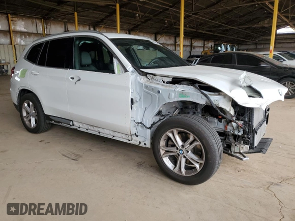 2021 BMW X3 sDrive30i z VIN 5UXTY3C01M9H64252, wystawiony jako Copart lot #54795085 z przebiegiem Nie podano mil oraz Szkoda całkowita • Salvage title. Historia ofert i sprzedaży dostępna na DreamBid. Obrazek 4.