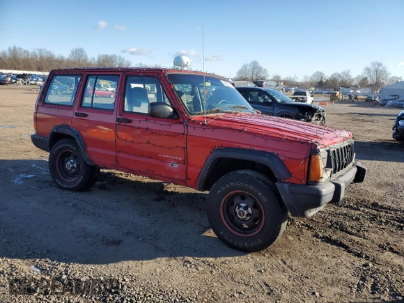 1997 Jeep Cherokee SE with VIN 1J4FJ28S9VL501171, listed as a Copart auction lot 44863615 with 206,592 mi miles and Salvage Title. Bid and sale history available at carsss.com. Image 4.