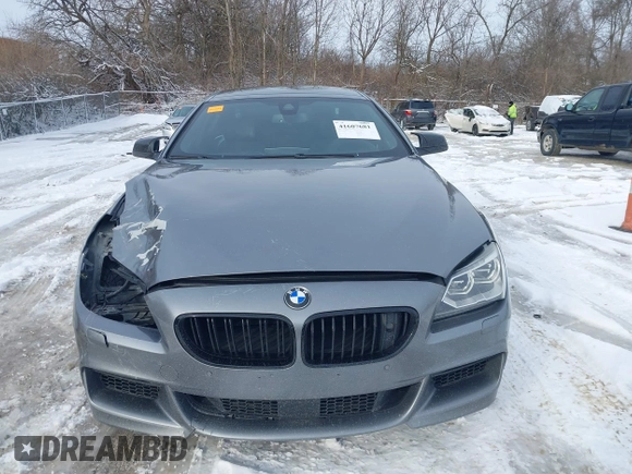 2013 BMW 6 Series 650i xDrive with VIN WBA6B4C54DDG67543, listed as a IAAI auction lot 41607681 with 74,101 mi miles. Bid and sale history available at carsss.com. Image 12.