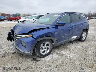 2024 Hyundai Tucson SEL with VIN 5NMJB3DE4RH301017, listed as a Copart auction lot 46230705 with 21,949 mi miles and Salvage Title. Bid and sale history available at carsss.com. Image 1.