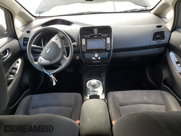 2015 Nissan LEAF SL with VIN 1N4AZ0CP3FC317142, listed as a Copart auction lot 79734984 with 77,437 mi miles and Salvage title. Bid and sale history available at DreamBid. Image 8.