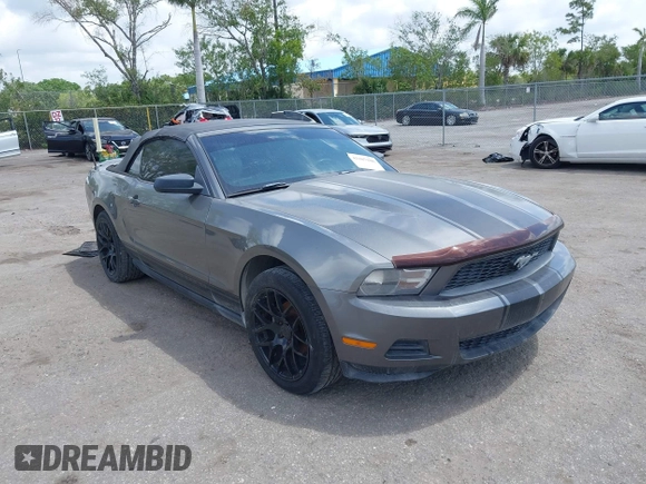 2010 Ford Mustang V6 with VIN 1ZVBP8EN1A5178265, listed as a IAAI auction lot 42107186 with 143,556 mi miles. Bid and sale history available at carsss.com. Image 1.