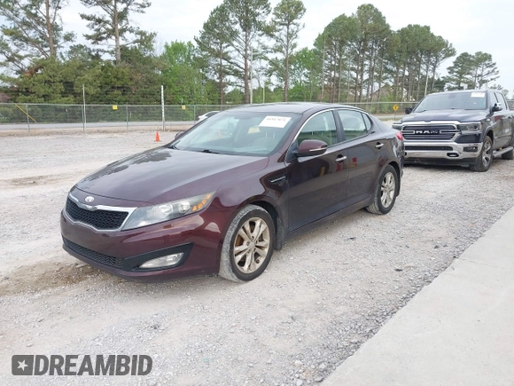 2013 Kia Optima LX with VIN 5XXGM4A73DG234806, listed as a IAAI auction lot 41917871 with 219,058 mi miles. Bid and sale history available at carsss.com. Image 2.