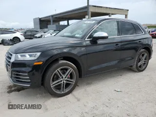 2018 Audi SQ5 Prestige with VIN WA1C4AFY9J2028352, listed as a Copart auction lot 50319905 with 44,642 mi miles and Salvage Title. Bid and sale history available at carsss.com. Image 1.