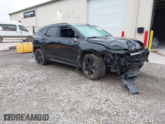 2021 Chevrolet Blazer RS with VIN 3GNKBERS9MS553482, listed as a IAAI auction lot 42502133 with 103,077 mi miles and . Bid and sale history available at DreamBid. Image 1.