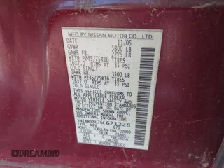 2006 Nissan Pathfinder SE z VIN 5N1AR18U76C621228, wystawiony jako IAAI lot #42178373 z przebiegiem 209 156 mil mil oraz . Historia ofert i sprzedaży dostępna na DreamBid. Obrazek 9.