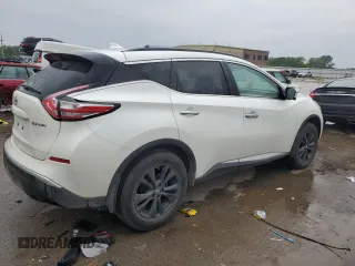 2018 Nissan Murano SV with VIN 5N1AZ2MH3JN111681, listed as a Copart auction lot 56239725 with 95,652 mi miles and Salvage title. Bid and sale history available at DreamBid. Image 3.