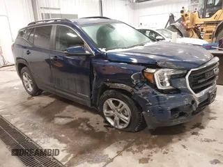 2023 GMC Terrain SLE with VIN 3GKALTEG4PL175792, listed as a IAAI auction lot 41322070 with 15,676 mi miles. Bid and sale history available at carsss.com. Image 1.