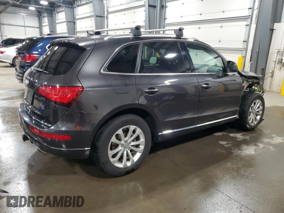 2015 Audi Q5 Premium Plus with VIN WA1LFAFP2FA024061, listed as a Copart auction lot 51089535 with 124,676 mi miles and Salvage Title. Bid and sale history available at carsss.com. Image 3.
