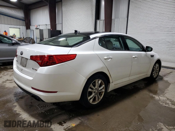 2013 Kia Optima EX with VIN 5XXGN4A7XDG241622, listed as a Copart auction lot 53731035 with 101,321 mi miles and Clean Title. Bid and sale history available at carsss.com. Image 3.