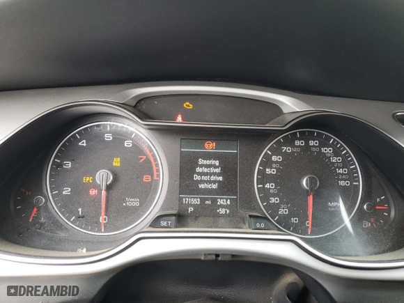 2015 Audi A4 Premium with VIN WAUBFAFL2FN036697, listed as a Copart auction lot 48912375 with 171,553 mi miles and Salvage Title. Bid and sale history available at carsss.com. Image 9.
