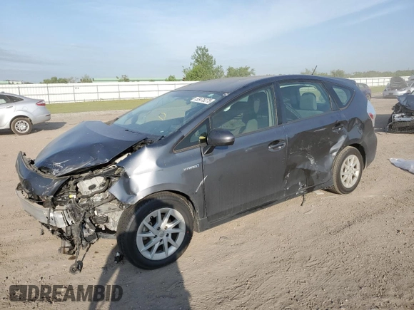 2012 Toyota Prius Two with VIN JTDZN3EU0C3109826, listed as a Copart auction lot 53475275 with 128,386 mi miles and Salvage Title. Bid and sale history available at DreamBid. Image 1.