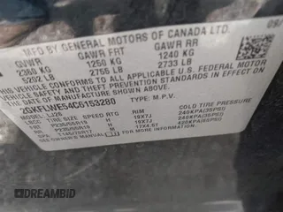 2012 GMC Terrain SLT-2 with VIN 2GKFLWE54C6153280, listed as a IAAI auction lot 42404305 with 143,417 mi miles and . Bid and sale history available at DreamBid. Image 9.