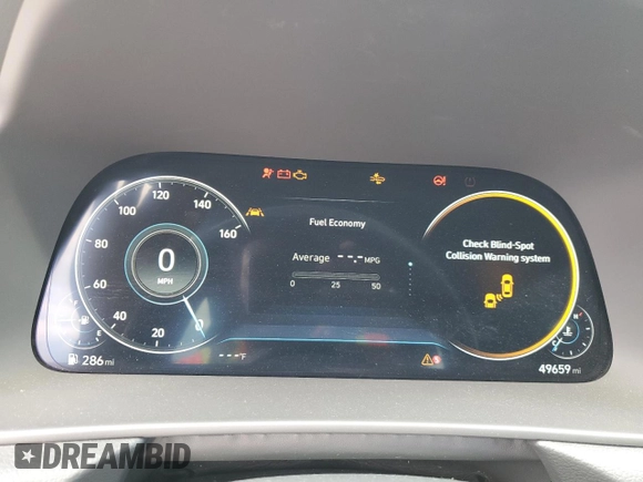 2021 Hyundai Sonata SEL Plus with VIN 5NPEJ4J2XMH132637, listed as a Copart auction lot 50629605 with 49,659 mi miles and Salvage Title. Bid and sale history available at DreamBid. Image 9.