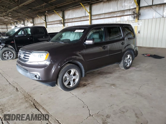 2012 Honda Pilot EX-L with VIN 5FNYF3H59CB032843, listed as a Copart auction lot 51201795 with 129,714 mi miles and Salvage Title. Bid and sale history available at DreamBid. Image 1.