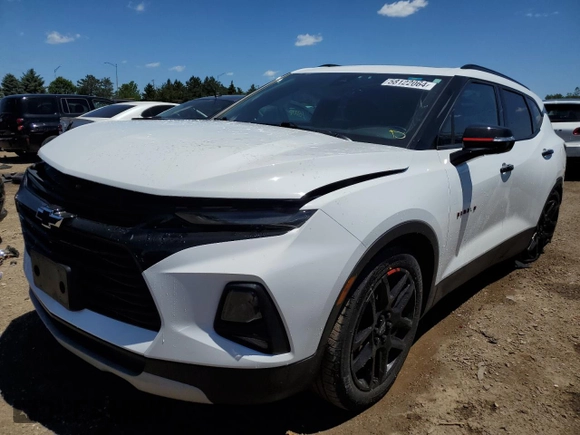 2022 Chevrolet Blazer LT with VIN 3GNKBJR47NS228602, listed as a Copart auction lot 58122064 with 24,317 mi miles and Salvage title. Bid and sale history available at DreamBid. Image 1.