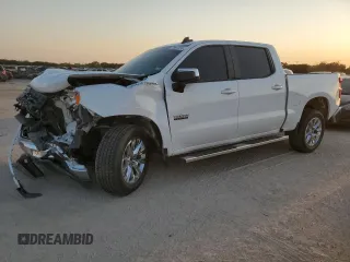 2022 Chevrolet Silverado 1500 LT with VIN 1GCPACED2NZ579651, listed as a Copart auction lot 75667024 with 0 mi miles and Salvage Title. Bid and sale history available at carsss.com. Image 1.