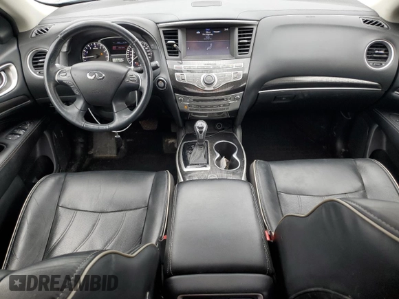 2017 Infiniti QX60 with VIN 5N1DL0MMXHC540418, listed as a Copart auction lot 52478275 with 215,535 mi miles and Salvage Title. Bid and sale history available at carsss.com. Image 8.