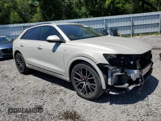 2022 Audi Q8 Prestige with VIN WA1FVBF1XND005269, listed as a Copart auction lot 50474954 with 21,283 mi miles. Bid and sale history available at carsss.com. Image 4.