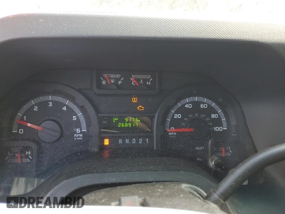 2011 Ford Econoline Cargo Commercial with VIN 1FTNS1EW1BDA37704, listed as a Copart auction lot 72508044 with 268,917 mi miles and Salvage Title. Bid and sale history available at carsss.com. Image 9.