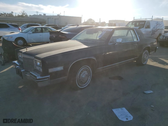 1985 Cadillac Eldorado with VIN 1G6EL5781FE655949, listed as a Copart auction lot 41961275 with 4,479 mi miles and Clean Title. Bid and sale history available at carsss.com. Image 1.