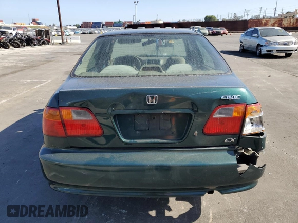 1999 Honda Civic EX z VIN 2HGEJ8647XH528203, wystawiony jako Copart lot #57507315 z przebiegiem 185 450 mil mil oraz Szkoda całkowita • Salvage title. Historia ofert i sprzedaży dostępna na DreamBid. Obrazek 6.