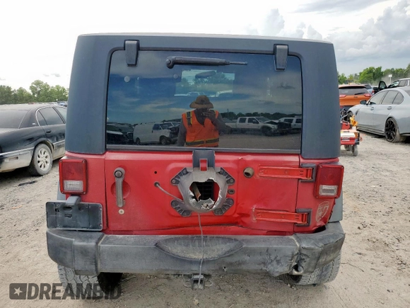 2008 Jeep Wrangler X with VIN 1J4FA24188L503687, listed as a Copart auction lot 61810715 with 117,489 mi miles and Salvage title. Bid and sale history available at DreamBid. Image 6.