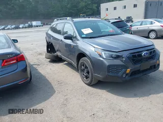 2025 Subaru Outback Wilderness with VIN 4S4BTGUD1S3193018, listed as a IAAI auction lot 42401807 with 5,595 mi miles and . Bid and sale history available at DreamBid. Image 1.