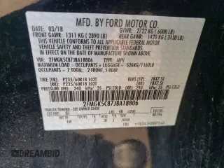 2018 Ford Flex SEL with VIN 2FMGK5C87JBA18806, listed as a Copart auction lot 51411705 with 72,535 mi miles and Salvage Title. Bid and sale history available at carsss.com. Image 15.