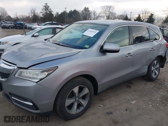 2016 Acura MDX with VIN 5FRYD4H28GB035495, listed as a IAAI auction lot 41406544 with 113,250 mi miles. Bid and sale history available at carsss.com. Image 17.