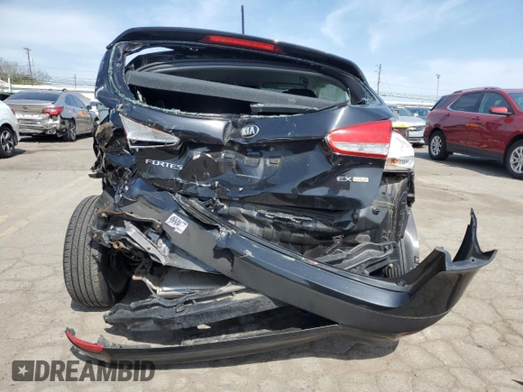 2016 Kia Forte EX with VIN KNAFX5A82G5628739, listed as a Copart auction lot 52540205 with 47,286 mi miles and Salvage Title. Bid and sale history available at DreamBid. Image 6.