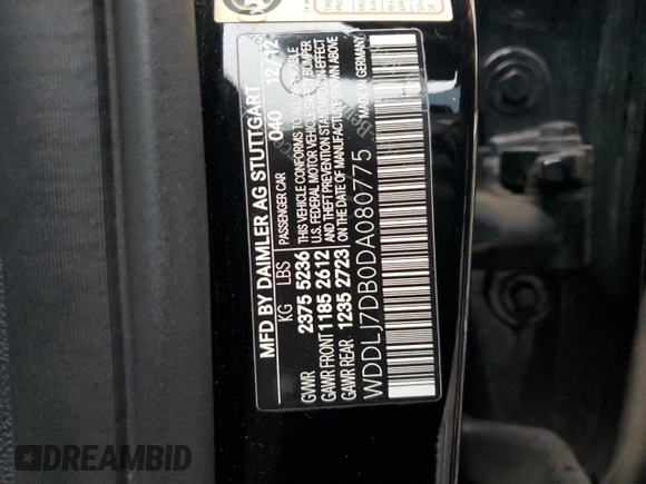 2013 Mercedes-Benz CLS 550 z VIN WDDLJ7DB0DA080775, wystawiony jako Copart lot #84939094 z przebiegiem 101 704 mil mil oraz Szkoda całkowita • Salvage title. Historia ofert i sprzedaży dostępna na DreamBid. Obrazek 12.