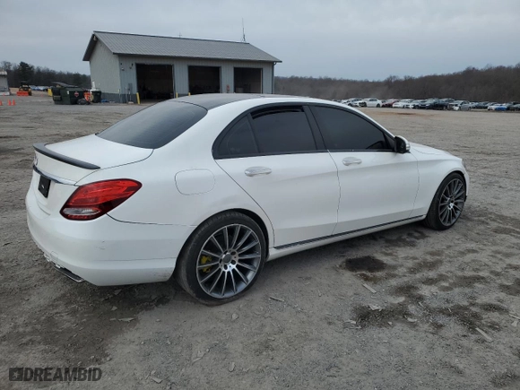 2015 Mercedes-Benz C-Class C 300 with VIN 55SWF4JB5FU081327, listed as a Copart auction lot 46838985 with 151,677 mi miles and Clean Title. Bid and sale history available at carsss.com. Image 3.