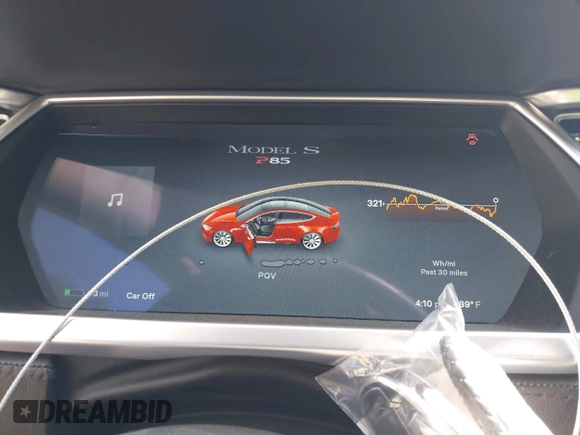 2013 Tesla Model S Performance with VIN 5YJSA1CP6DFP17689, listed as a IAAI auction lot 42483390 with 51,432 mi miles and . Bid and sale history available at DreamBid. Image 7.