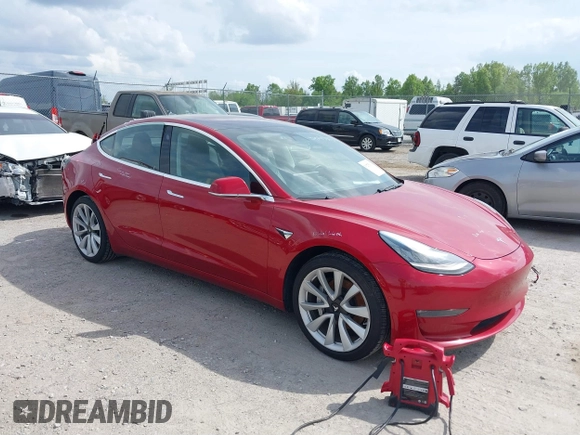 2018 Tesla Model 3 Long Range Battery with VIN 5YJ3E1EA8JF031683, listed as a IAAI auction lot 39275313 with 136,939 mi miles and . Bid and sale history available at DreamBid. Image 1.