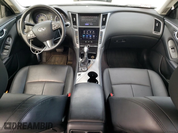 2017 Infiniti Q50 3.0t Sport with VIN JN1EV7AR9HM838872, listed as a Copart auction lot 62666234 with 87,657 mi miles and Non Repairable. Bid and sale history available at carsss.com. Image 8.