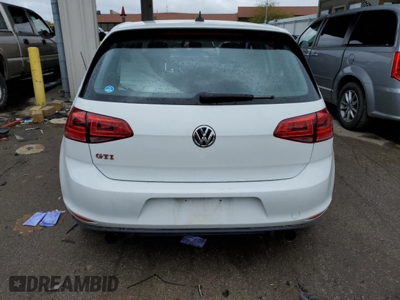 2017 Volkswagen Golf GTI S with VIN 3VW447AU7HM074456, listed as a Copart auction lot 50456693 with 48,273 mi miles. Bid and sale history available at carsss.com. Image 6.