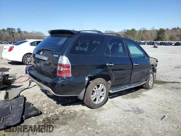 2006 Acura MDX Touring w/Navi with VIN 2HNYD18876H526793, listed as a Copart auction lot 46179855 with 220,322 mi miles and Salvage Title. Bid and sale history available at carsss.com. Image 3.
