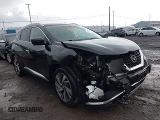 2019 Nissan Murano SL with VIN 5N1AZ2MS5KN142508, listed as a IAAI auction lot 42065451 with 111,546 mi miles and . Bid and sale history available at carsss.com. Image 1.