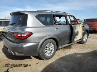 2022 Nissan Armada SV with VIN JN8AY2AC5N9162151, listed as a Copart auction lot 81834284 with Not Provided miles and Salvage Title. Bid and sale history available at carsss.com. Image 3.