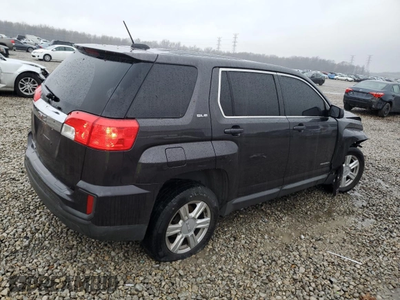 2016 GMC Terrain SLE with VIN 2GKALMEK2G6137220, listed as a Copart auction lot 47583625 with 117,156 mi miles and Salvage Title. Bid and sale history available at carsss.com. Image 3.