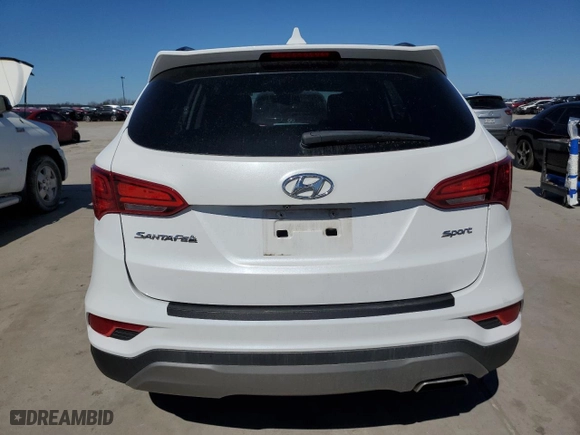 2017 Hyundai Santa Fe Sport 2.4L with VIN 5NMZU3LB3HH025612, listed as a Copart auction lot 46734145 with 62,194 mi miles and Salvage Title. Bid and sale history available at carsss.com. Image 6.