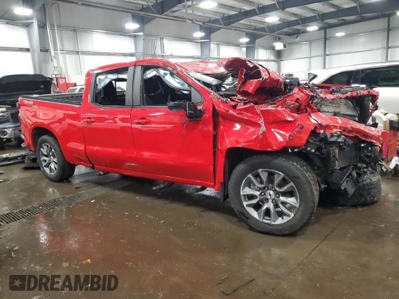 2021 Chevrolet Silverado 1500 RST with VIN 1GCUYEET1MZ132633, listed as a Copart auction lot 42804675 with 0 mi miles and Non Repairable. Bid and sale history available at carsss.com. Image 4.